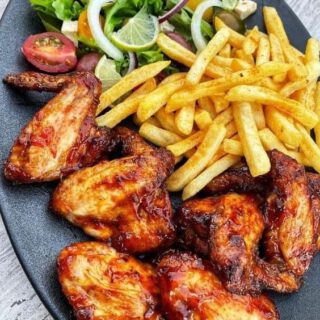Yam Chips and Chicken